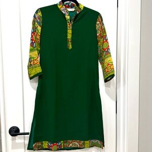 Beautiful green kurta top women’s size S